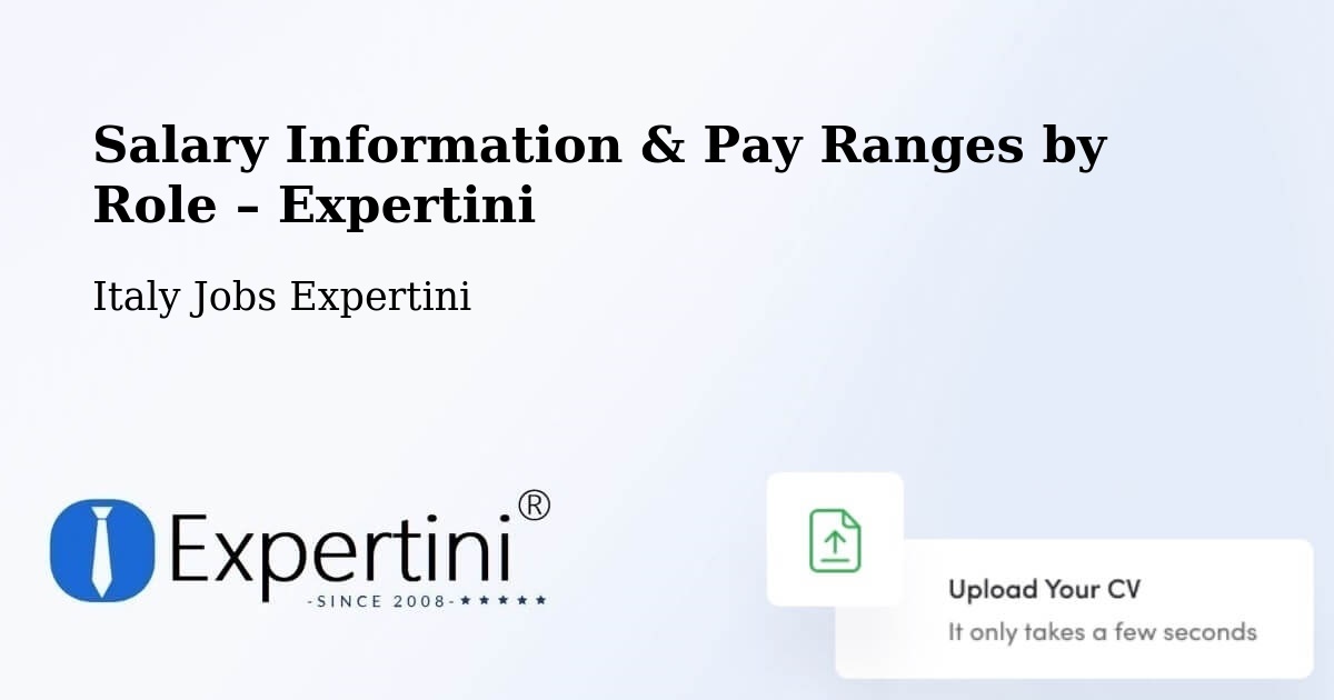 Salary Information & Pay Ranges – Italy - Italy Jobs Expertini