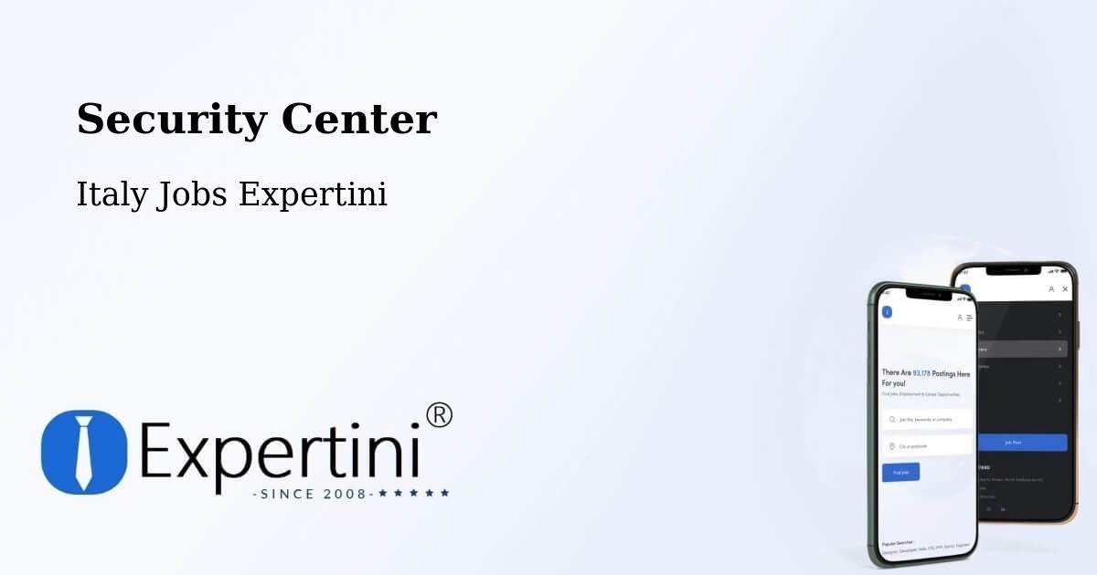 Security Center - Italy Jobs Expertini